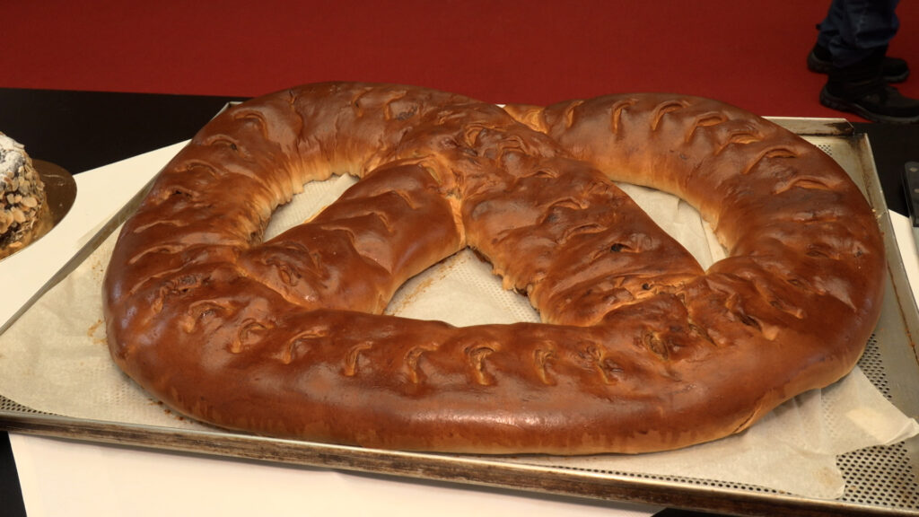 Neujahrsbrezel für den Ministerpräsidenten