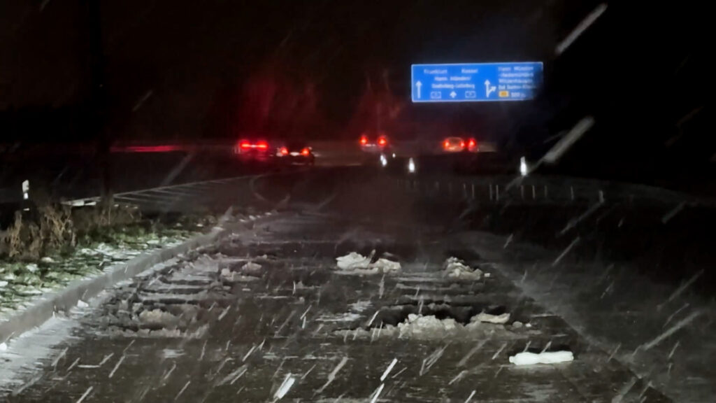 Behinderungen durch Schnee und Eis