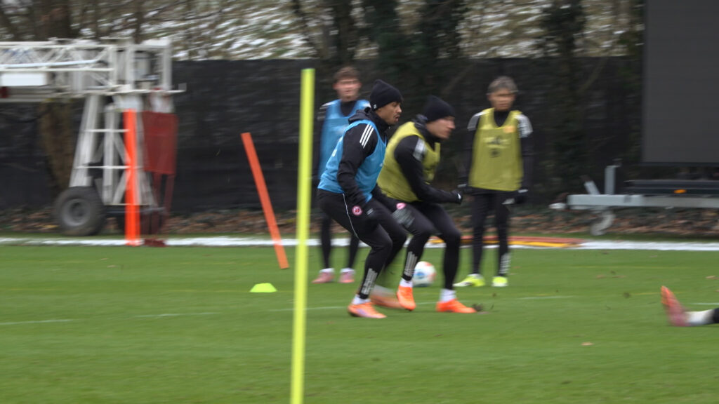 Eintracht Frankfurt vor dem Spiel gegen den VfB Stuttgart