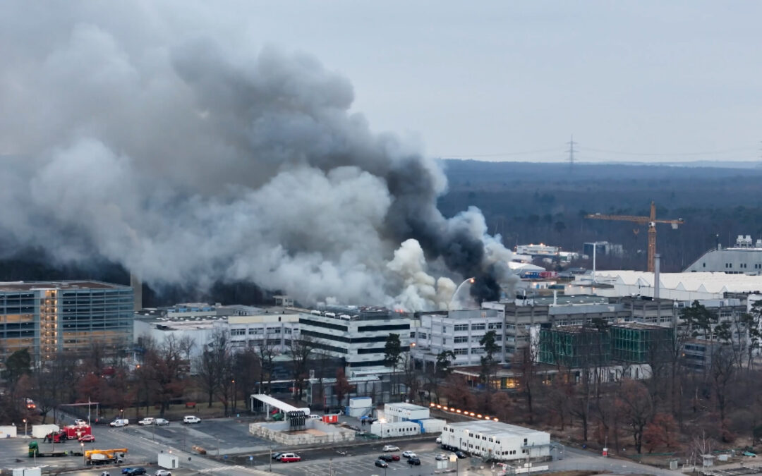 Großbrand in Darmstädter Forschungszentrum