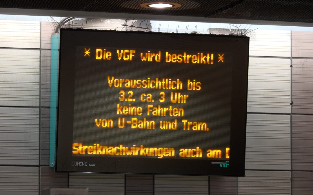 ÖPNV-Streik sorgt für Pendlerstress