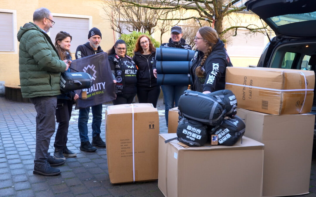 Schlafsäcke für Obdachlose